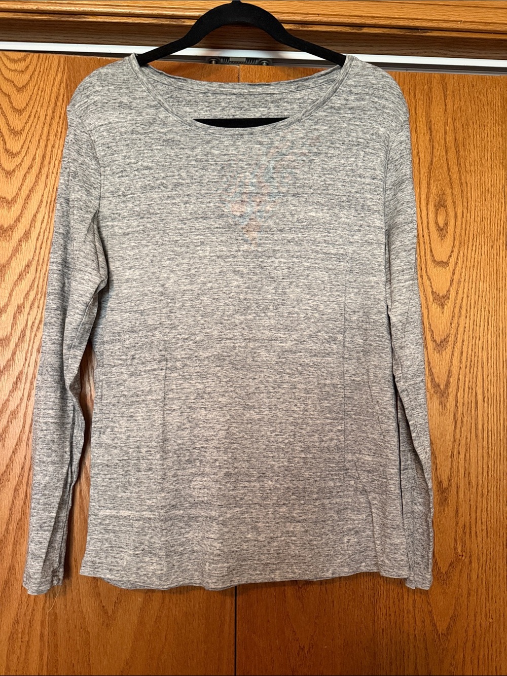 a new day Heathered Gray Crew Neck Top